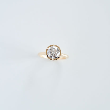 3.0 CT Elongated Cushion Solitaire Lab Grown Diamond Engagement Ringt