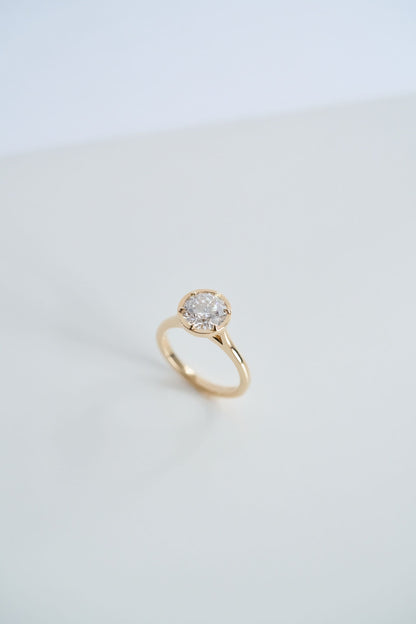 3.0 CT Elongated Cushion Solitaire Lab Grown Diamond Engagement Ringt