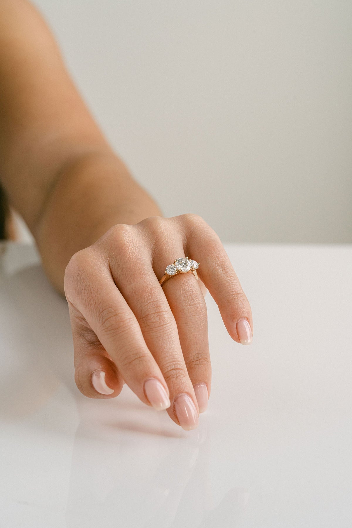 3.0 CT Elongated Cushion Solitaire Lab Grown Diamond Engagement Ringt