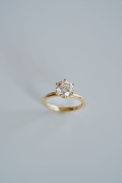 3.0 CT Elongated Cushion Solitaire Lab Grown Diamond Engagement Ringt