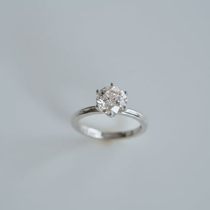 3.0 CT Elongated Cushion Solitaire Lab Grown Diamond Engagement Ringt