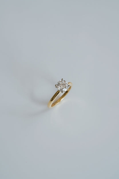 3.0 CT Elongated Cushion Solitaire Lab Grown Diamond Engagement Ringt