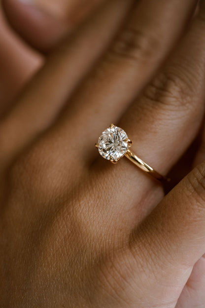 3.0 CT Elongated Cushion Solitaire Lab Grown Diamond Engagement Ringt