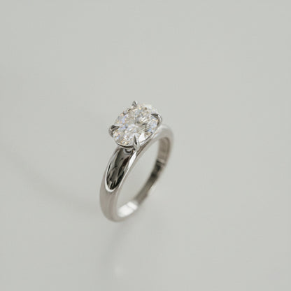 3.0 CT Elongated Cushion Solitaire Lab Grown Diamond Engagement Ringt