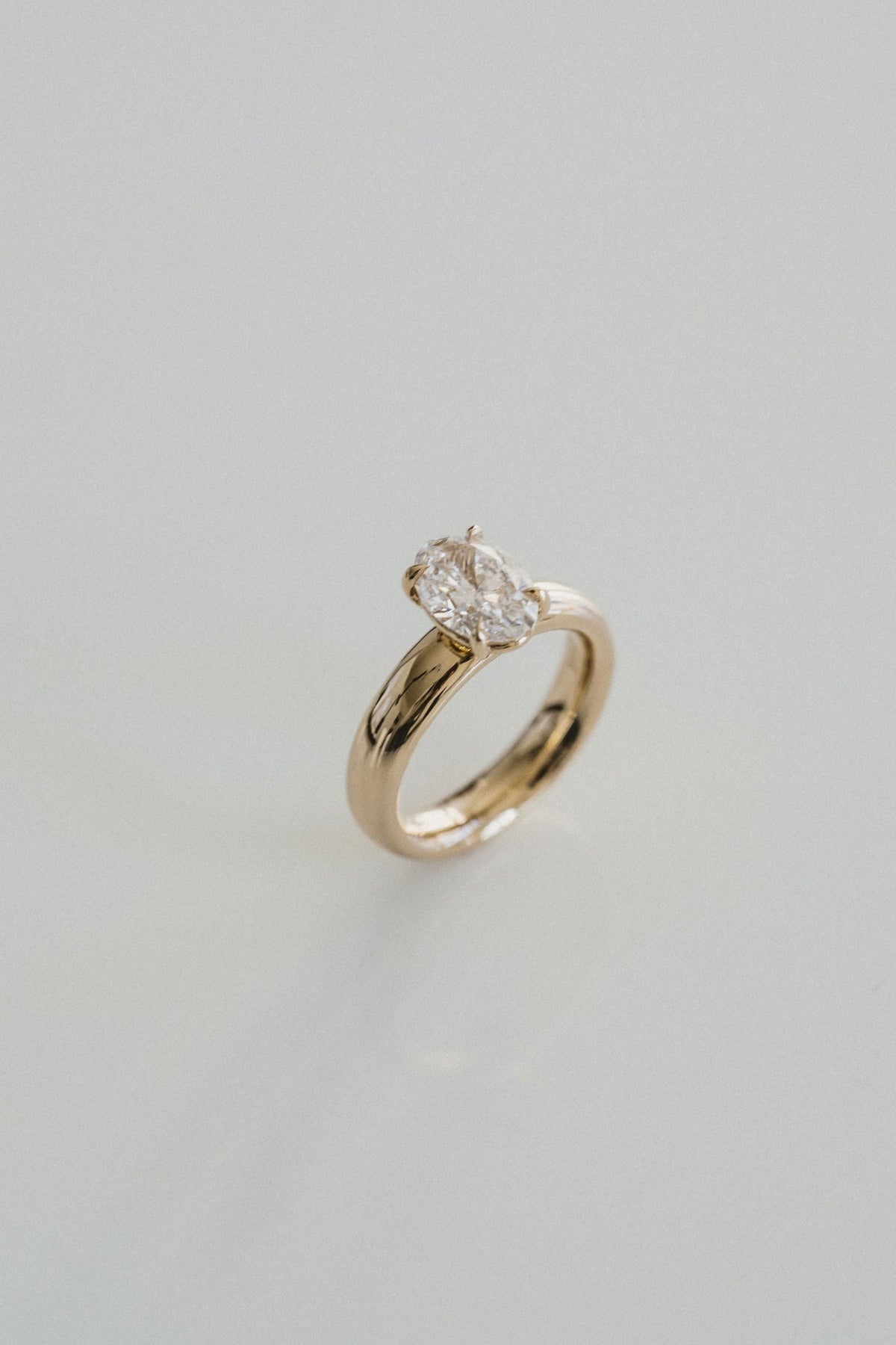 3.0 CT Elongated Cushion Solitaire Lab Grown Diamond Engagement Ringt