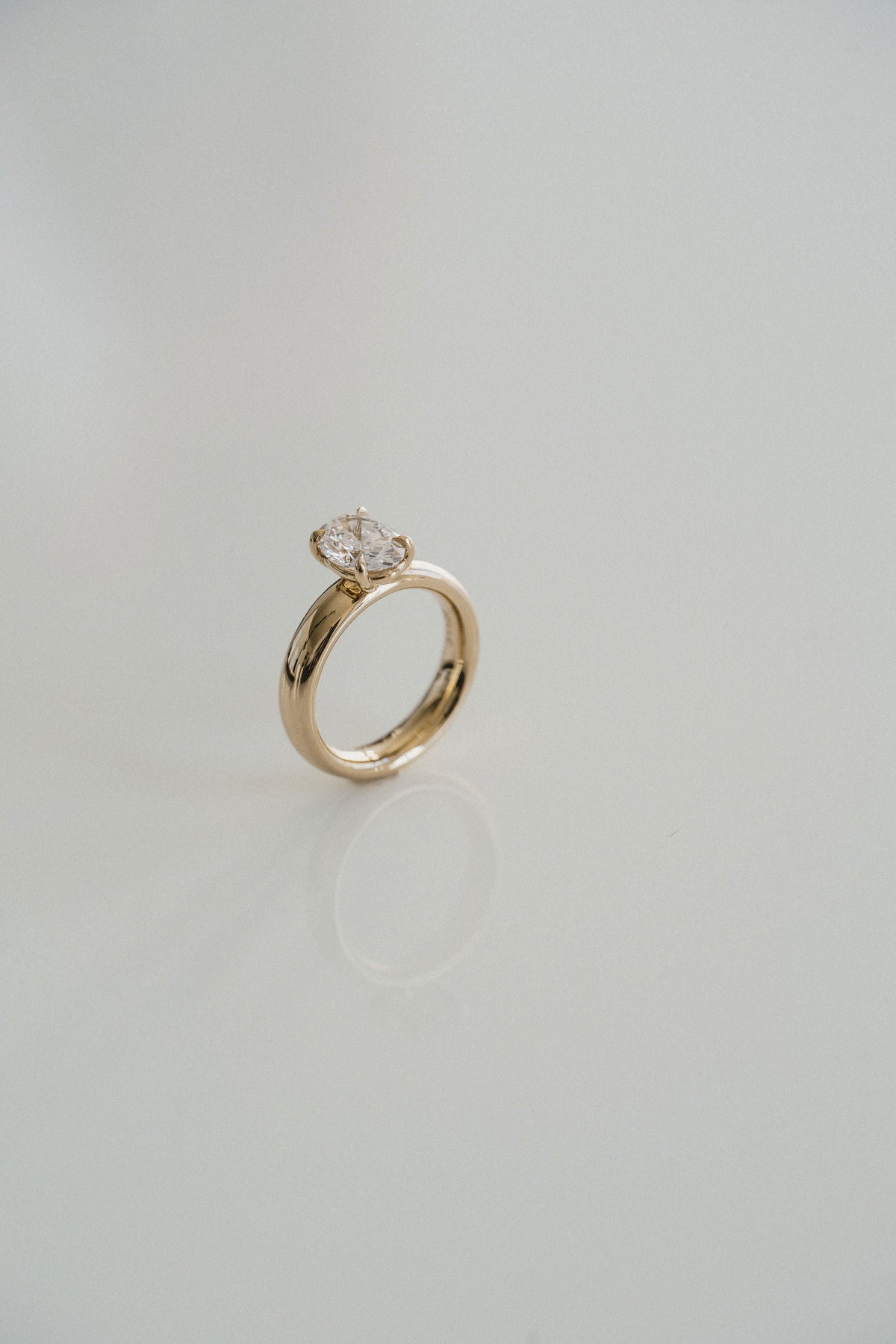 3.0 CT Elongated Cushion Solitaire Lab Grown Diamond Engagement Ringt