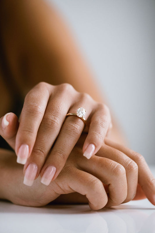 3.0 CT Elongated Cushion Solitaire Lab Grown Diamond Engagement Ringt