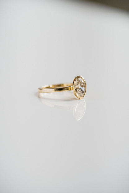 3.0 CT Elongated Cushion Solitaire Lab Grown Diamond Engagement Ringt
