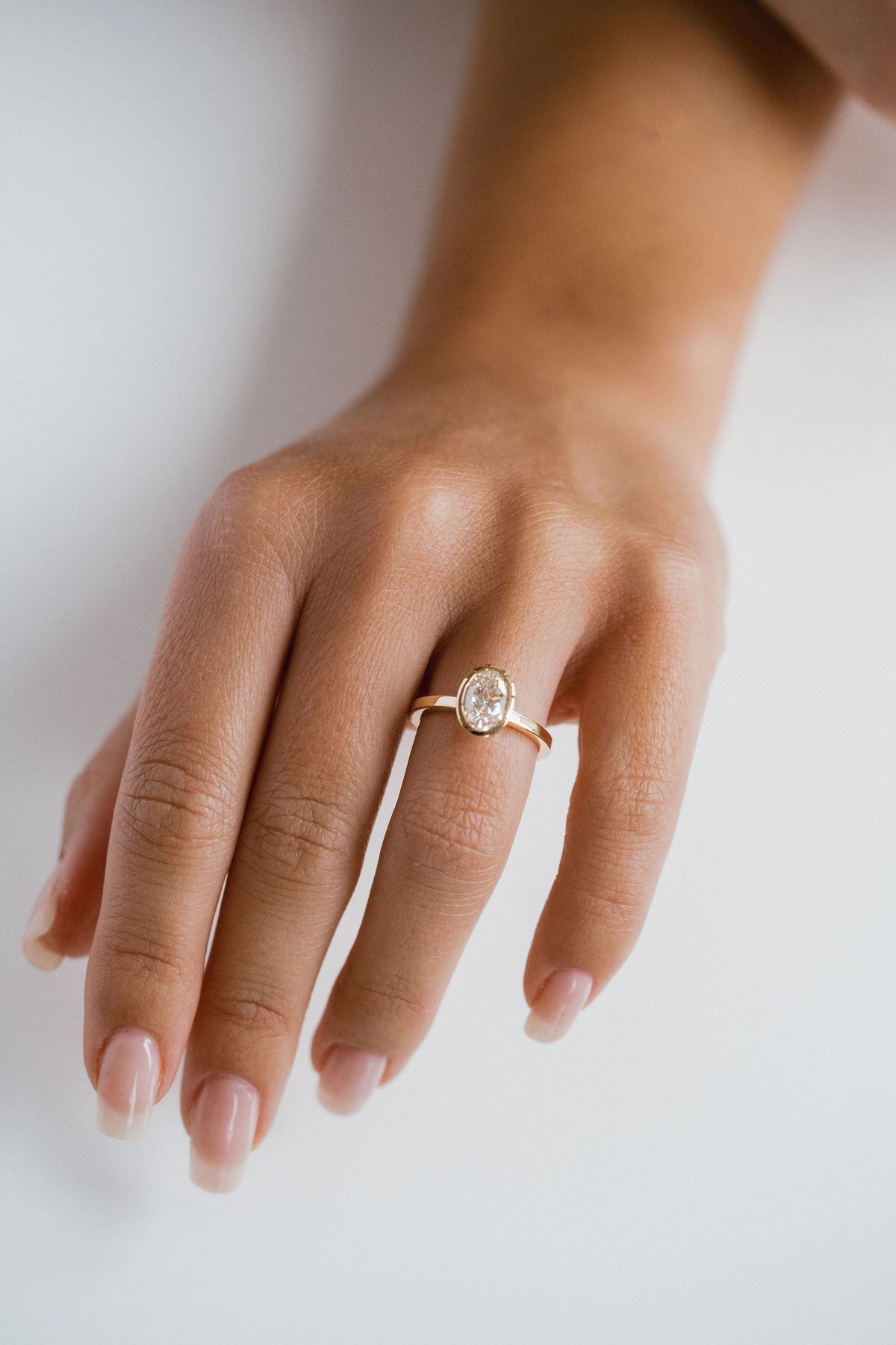3.0 CT Elongated Cushion Solitaire Lab Grown Diamond Engagement Ringt