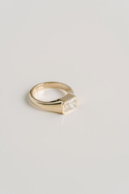 3.0 CT Elongated Cushion Solitaire Lab Grown Diamond Engagement Ringt