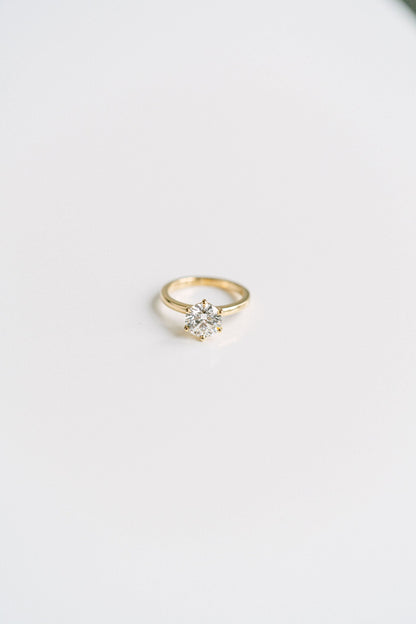 3.0 CT Elongated Cushion Solitaire Lab Grown Diamond Engagement Ringt