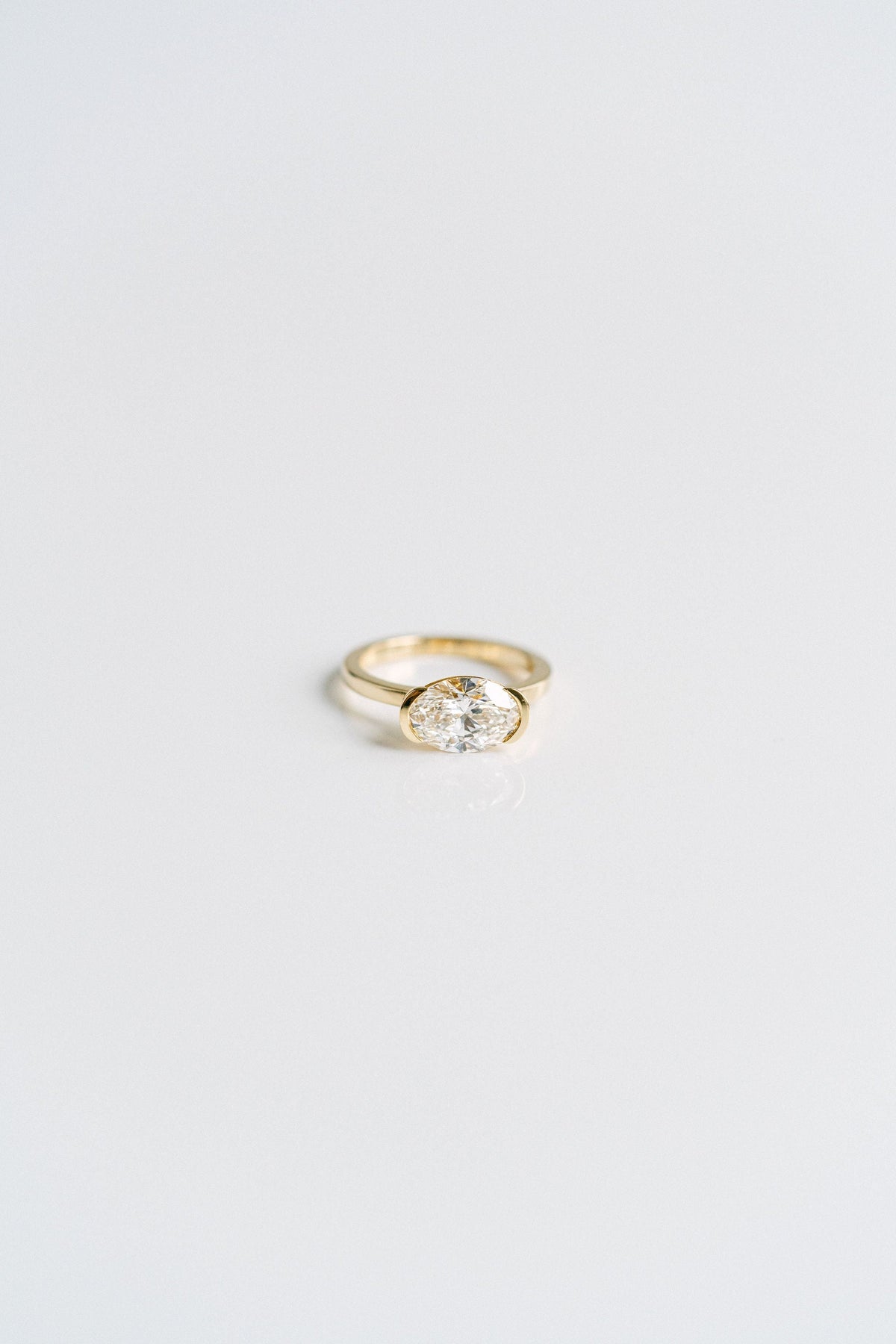 3.0 CT Elongated Cushion Solitaire Lab Grown Diamond Engagement Ringt