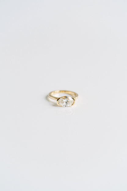 3.0 CT Elongated Cushion Solitaire Lab Grown Diamond Engagement Ringt