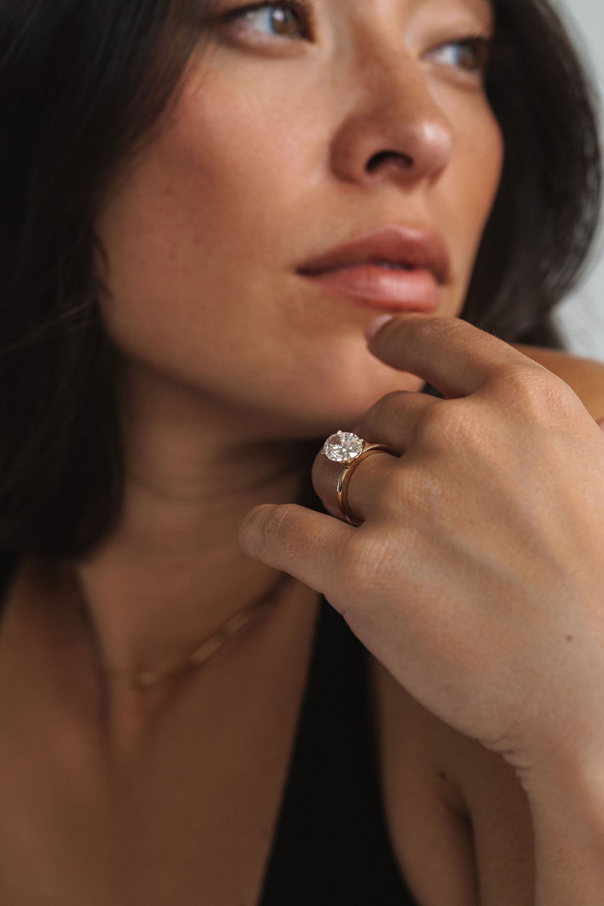 3.0 CT Elongated Cushion Solitaire Lab Grown Diamond Engagement Ringt
