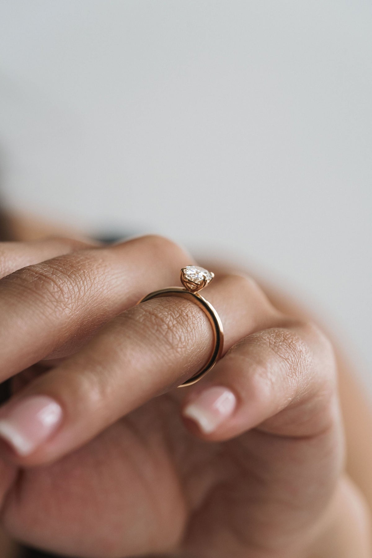 3.0 CT Elongated Cushion Solitaire Lab Grown Diamond Engagement Ringt