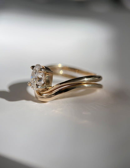 1.0 - 2.0 CT Oval Cut Lab Grown Diamond Solitaire Engagement Ring