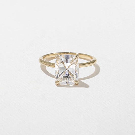 3.01 CT Antique Cushion Solitaire Lab Grown Diamond Engagement Ring