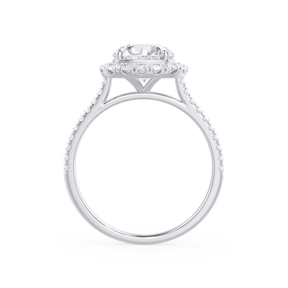 2.30 CT Elongated Cushion Shaped Moissanite Halo Style Engagement Ring