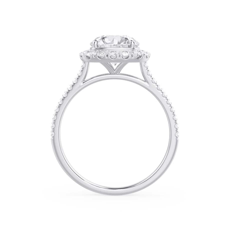 2.30 CT Elongated Cushion Shaped Moissanite Halo Engagement Ring