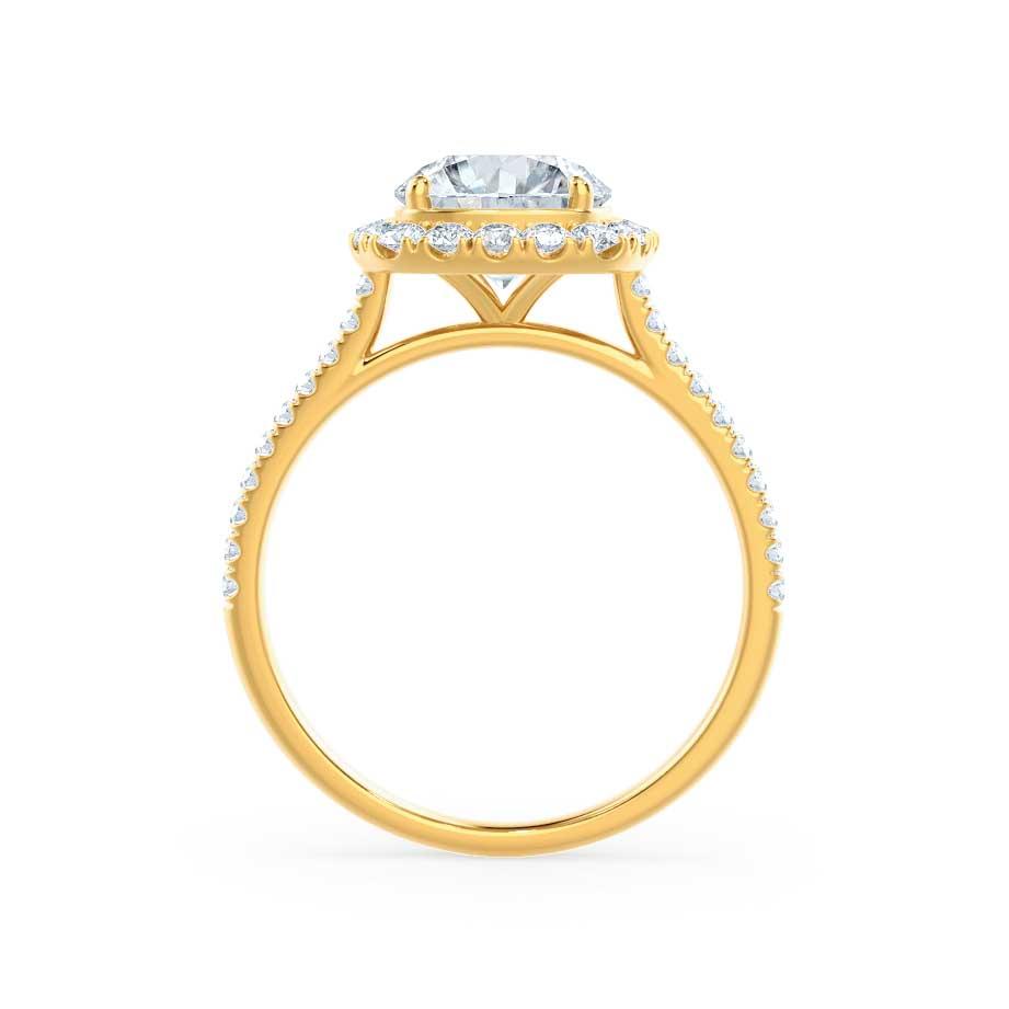 2.30 CT Elongated Cushion Shaped Moissanite Halo Style Engagement Ring