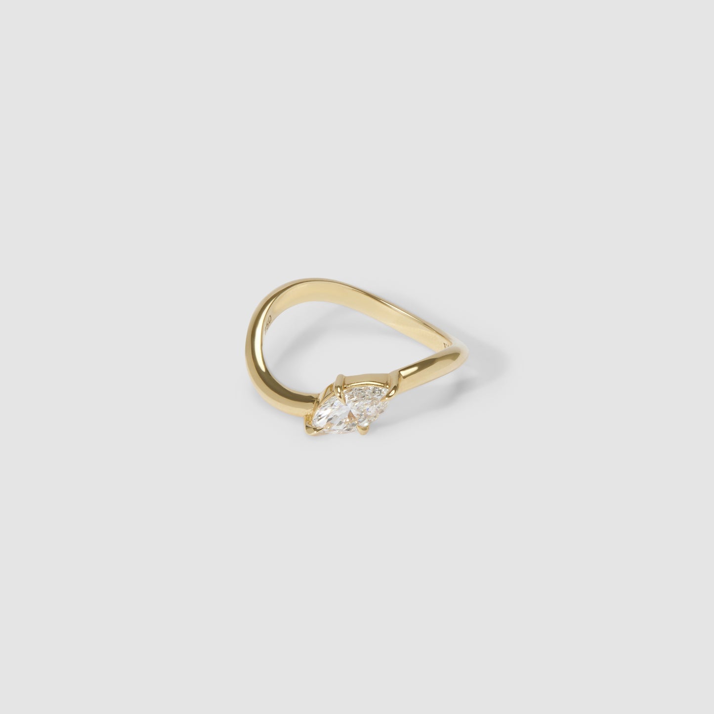 Marquise Solitaire Moissanite Engagement Ring