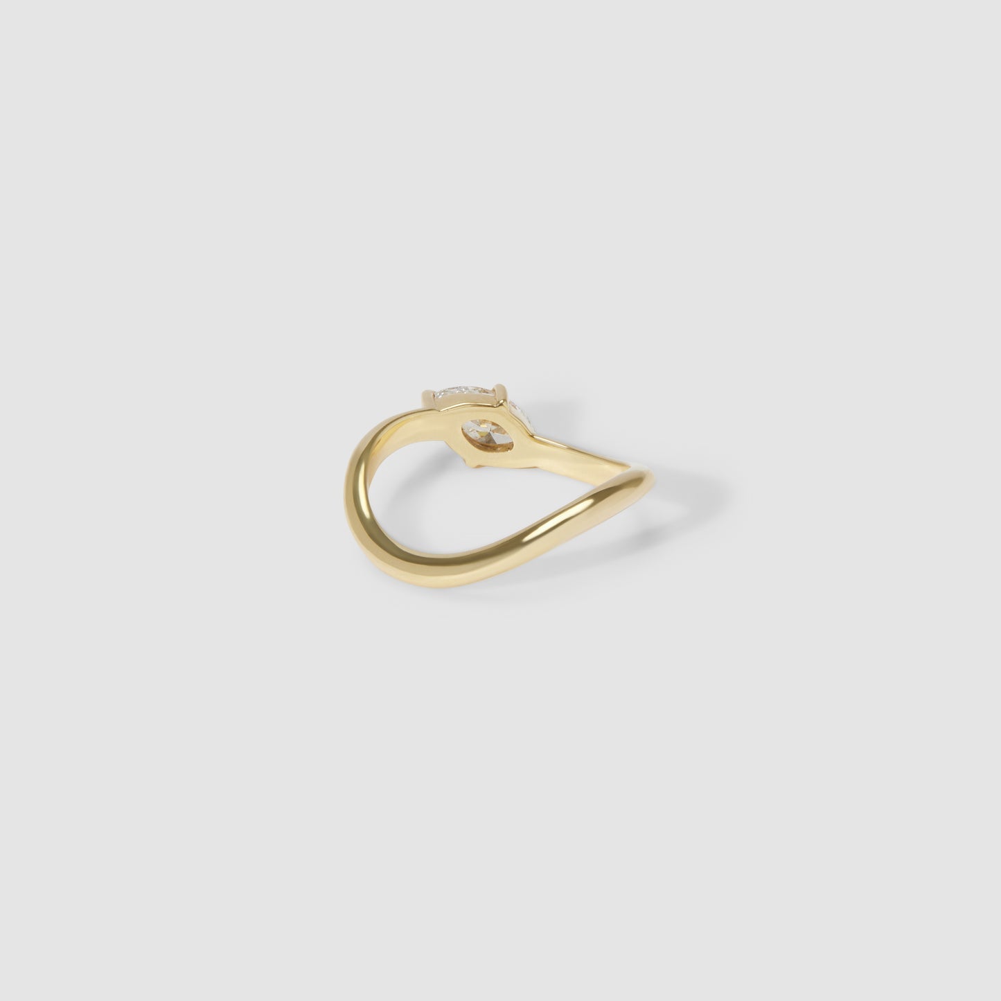 Marquise Solitaire Moissanite Engagement Ring
