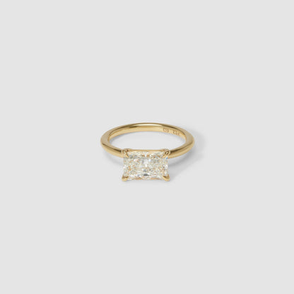 Radiant Solitaire Moissanite Engagement Ring