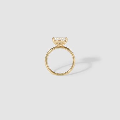 Radiant Solitaire Moissanite Engagement Ring