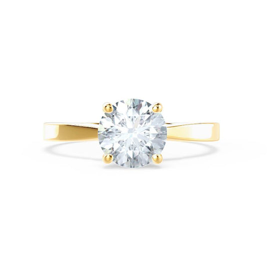 1.20 CT Round Shaped Moissanite Solitaire Engagement Ring