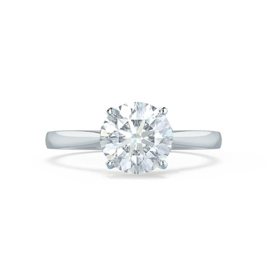 1.20 CT Round Shaped Solitaire Moissanite Engagement Ring