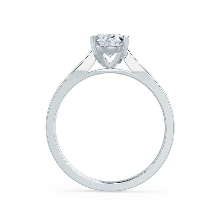 1.20 CT Round Shaped Solitaire Moissanite Engagement Ring