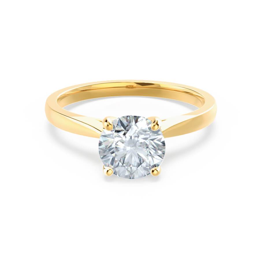 1.20 CT Round Shaped Moissanite Solitaire Engagement Ring