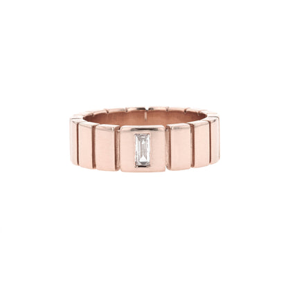 Polished Finish Stone Setting Men's Classic Wedding Band 2