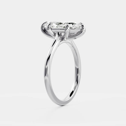 2 CT Marquise: Solitaire Lab Grown Diamond Engagement Ring