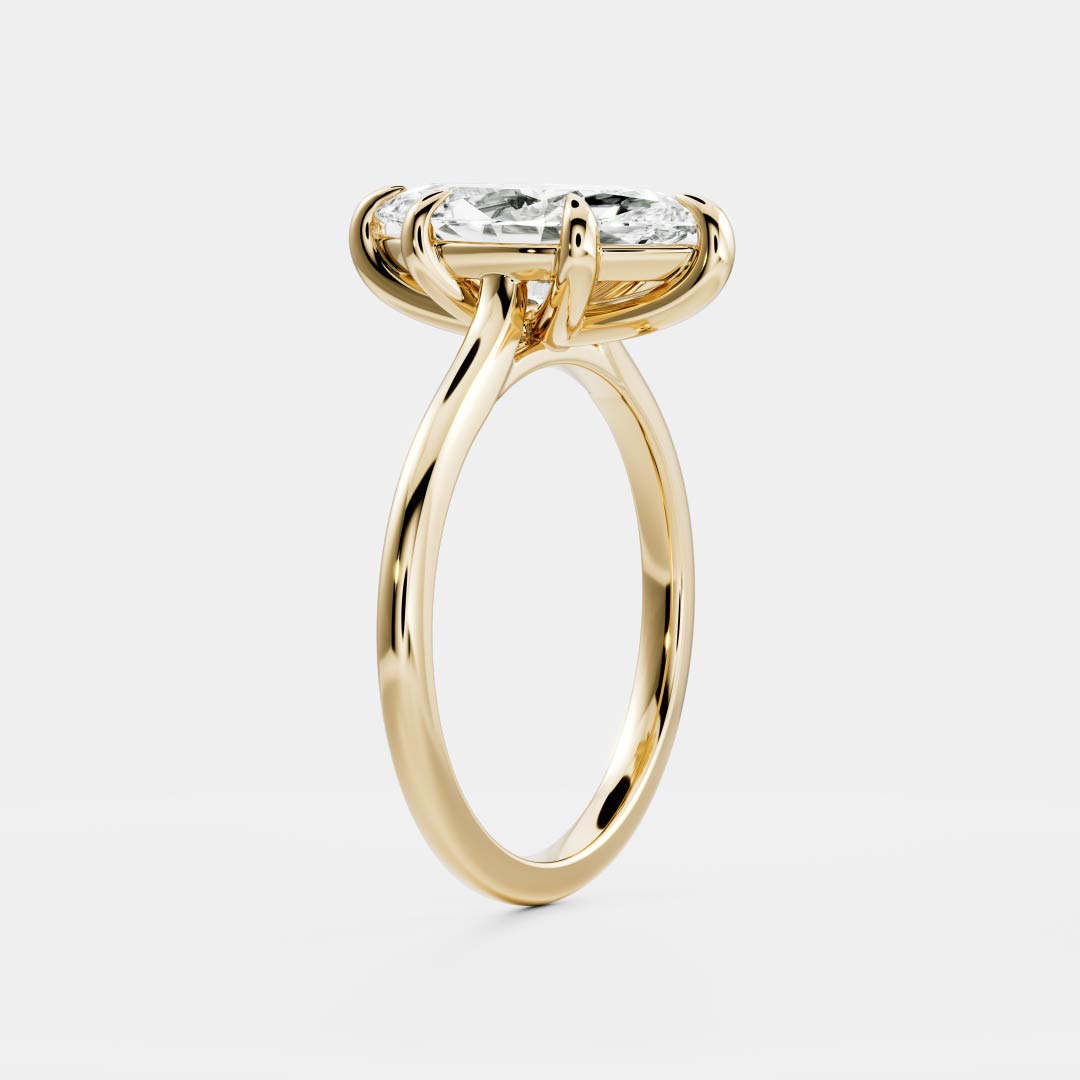 2 CT Marquise: Solitaire Lab Grown Diamond Engagement Ring