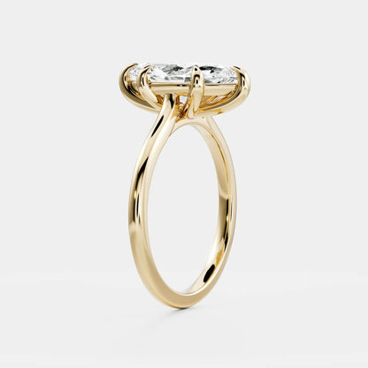 2 CT Marquise: Solitaire Lab Grown Diamond Engagement Ring