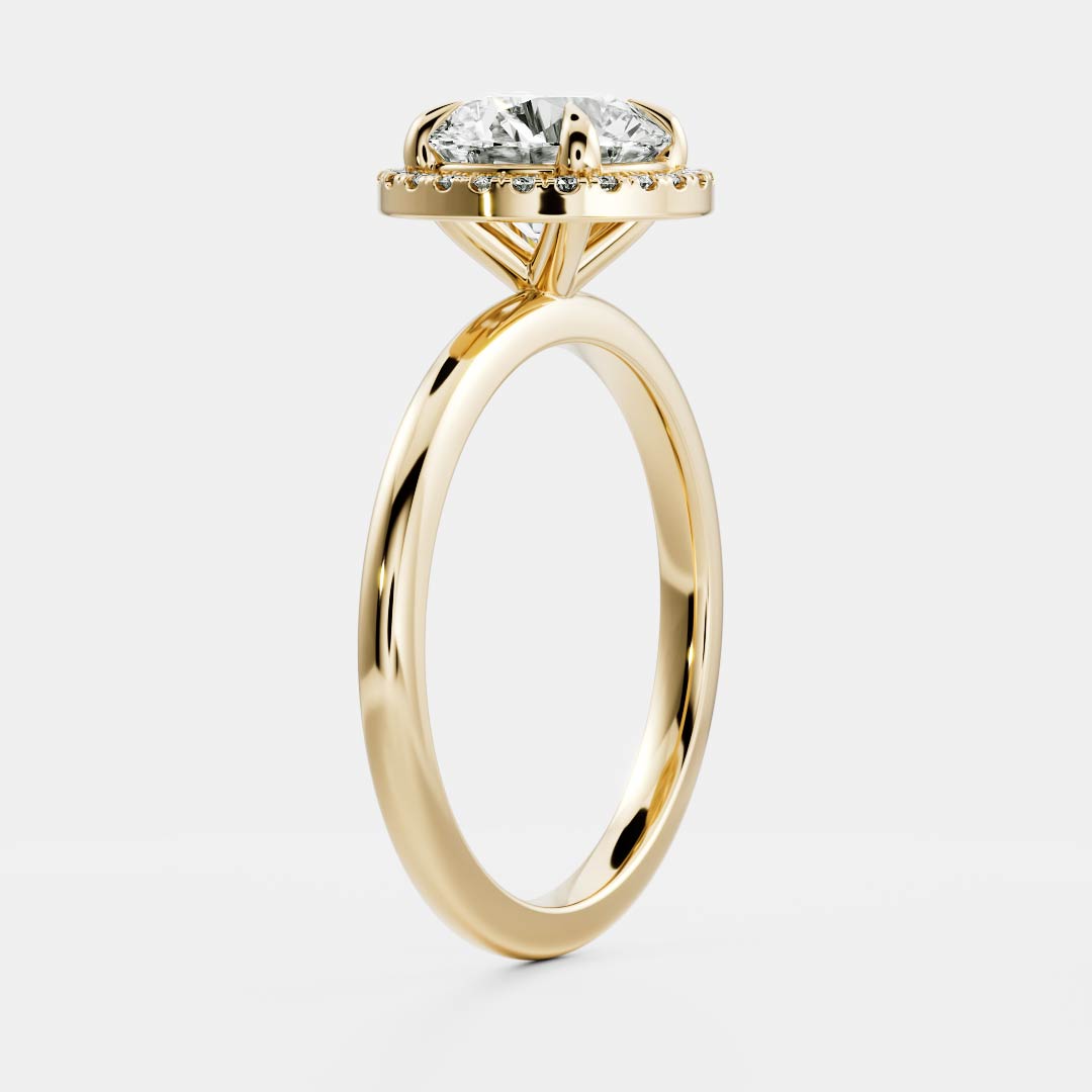 Round: Halo Lab Grown Diamond
