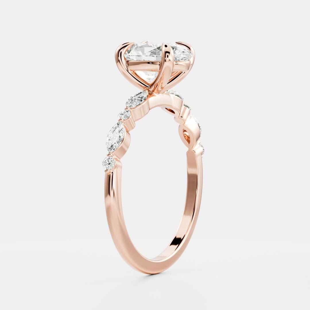 Oval: Pave Lab Grown Diamond