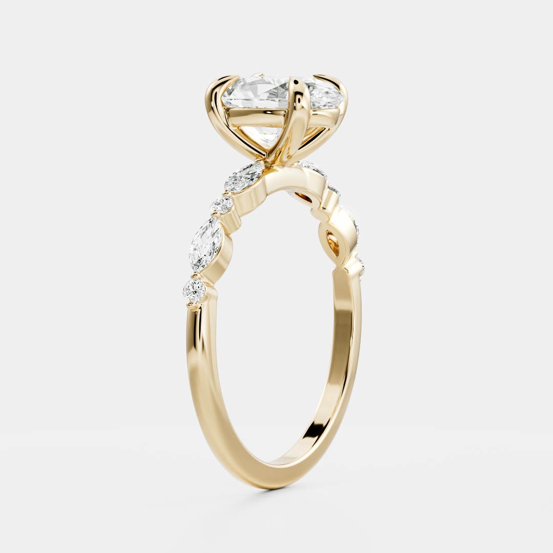 Oval: Pave Lab Grown Diamond