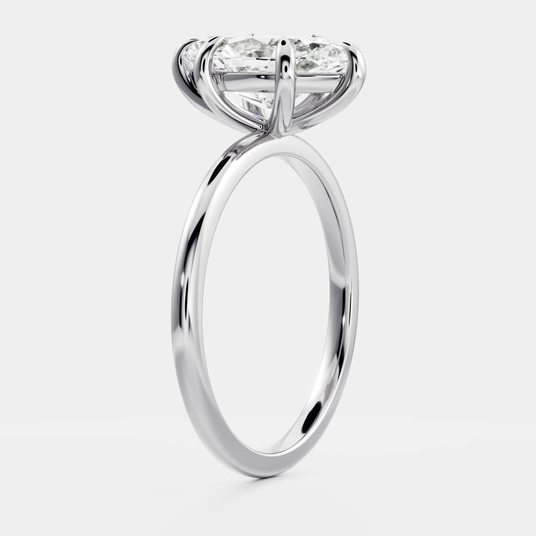 2 CT Marquise: Solitaire Lab Grown Diamond Engagement Ring