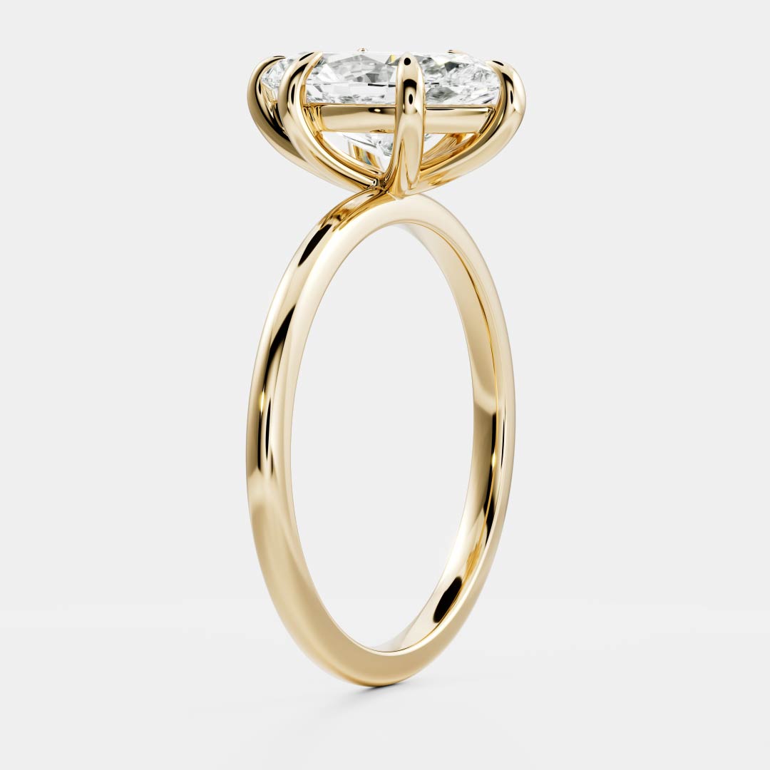 2 CT Marquise: Solitaire Lab Grown Diamond Engagement Ring