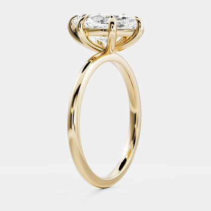 2 CT Marquise: Solitaire Lab Grown Diamond Engagement Ring