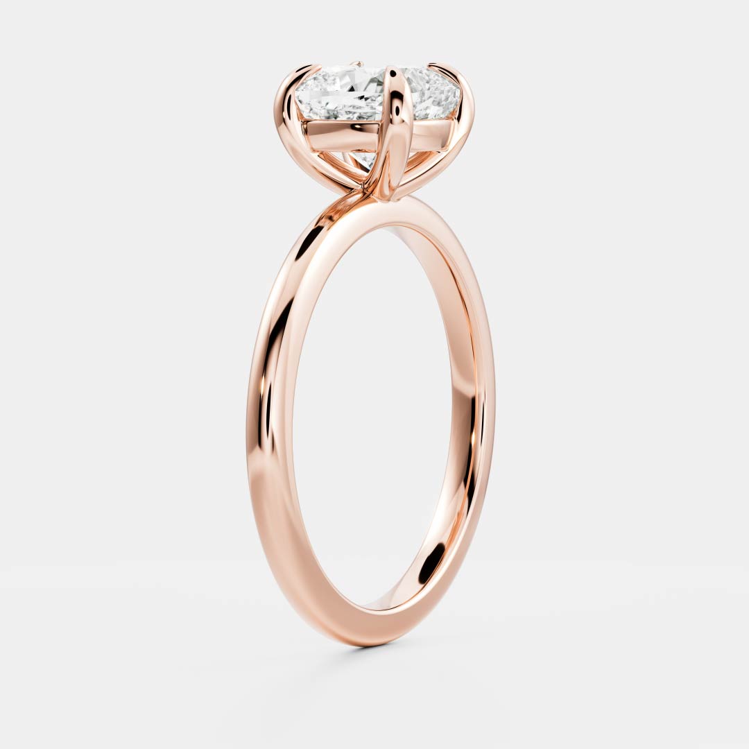 Cushion: Solitaire Lab Grown Diaond Engagement Ring