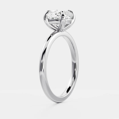 Cushion: Solitaire Lab Grown Diaond Engagement Ring
