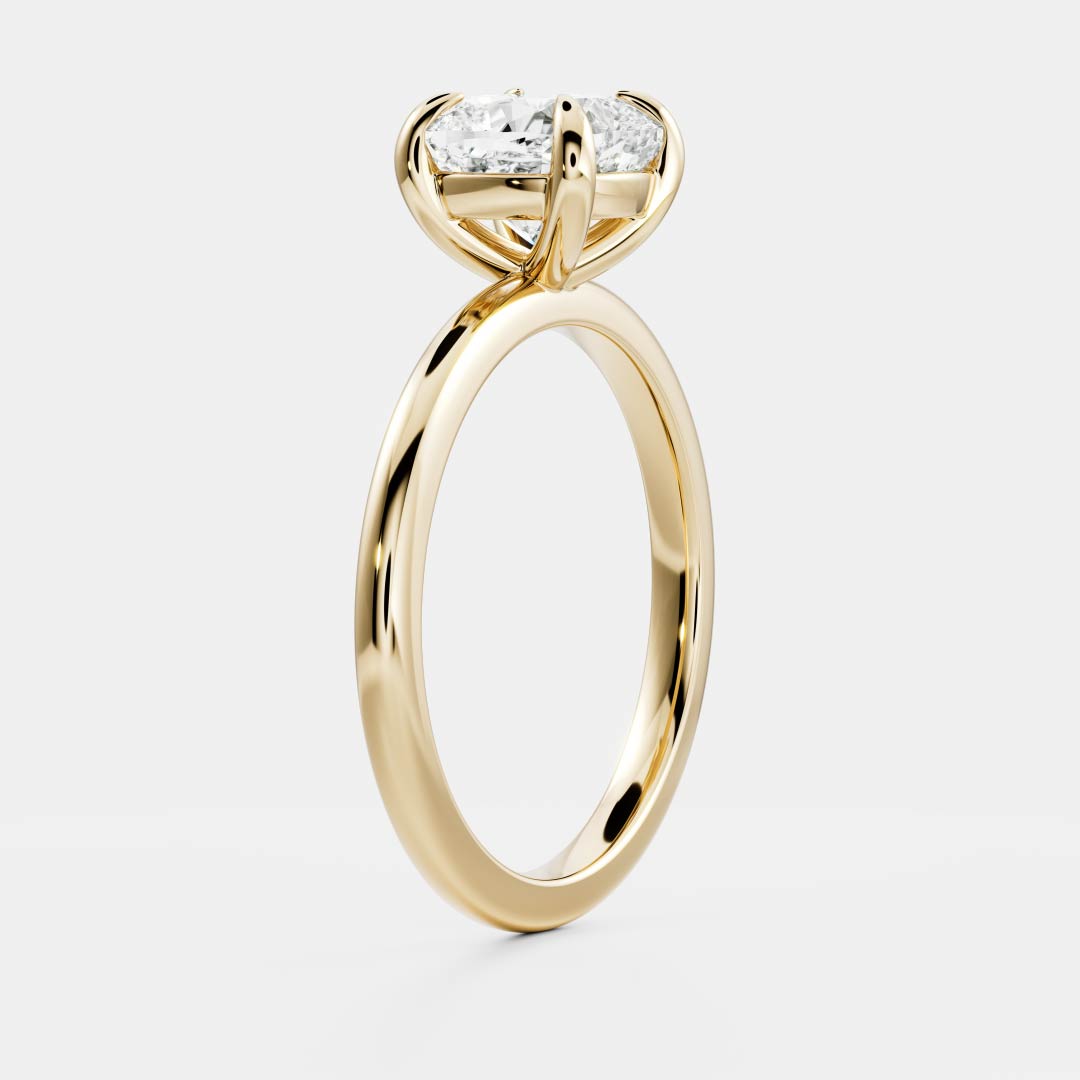 Cushion: Solitaire Lab Grown Diaond Engagement Ring