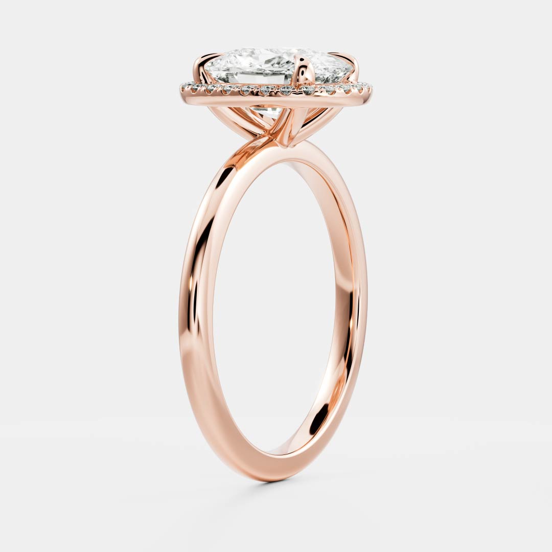 Elongated Cushion: Halo Lab Grown Diamond