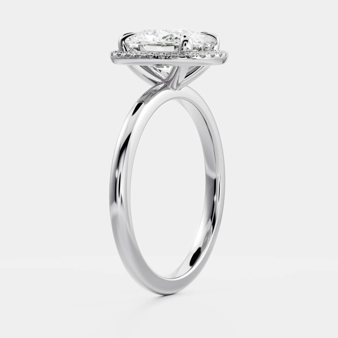 Elongated Cushion: Halo Lab Grown Diamond