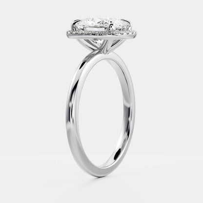 Elongated Cushion: Halo Lab Grown Diamond