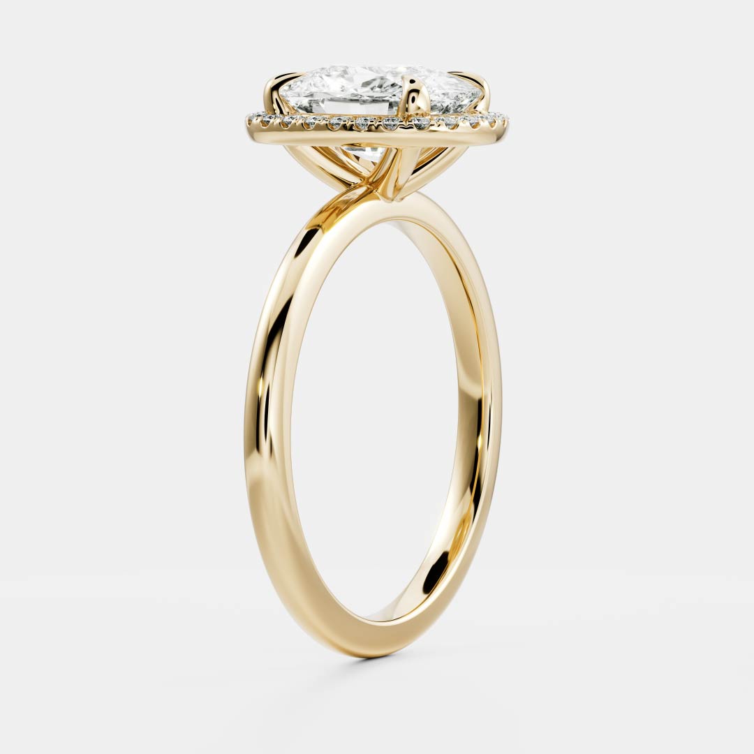 Elongated Cushion: Halo Lab Grown Diamond