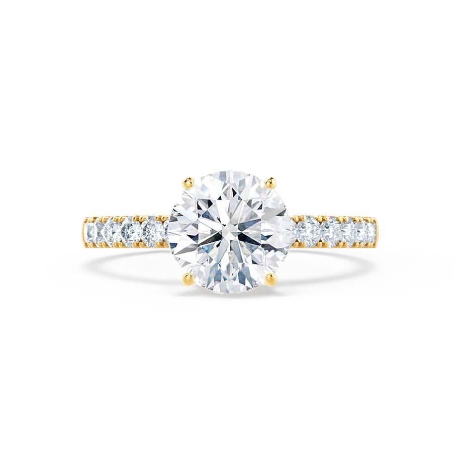 1.20 CT Round Shaped Moissanite Solitaire Style Engagement Ring